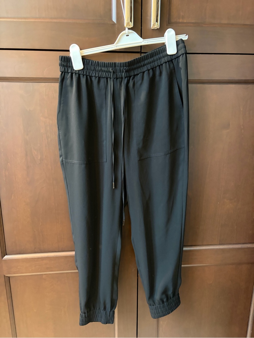 Ann Taylor Black Jogger Pants with Drawstring